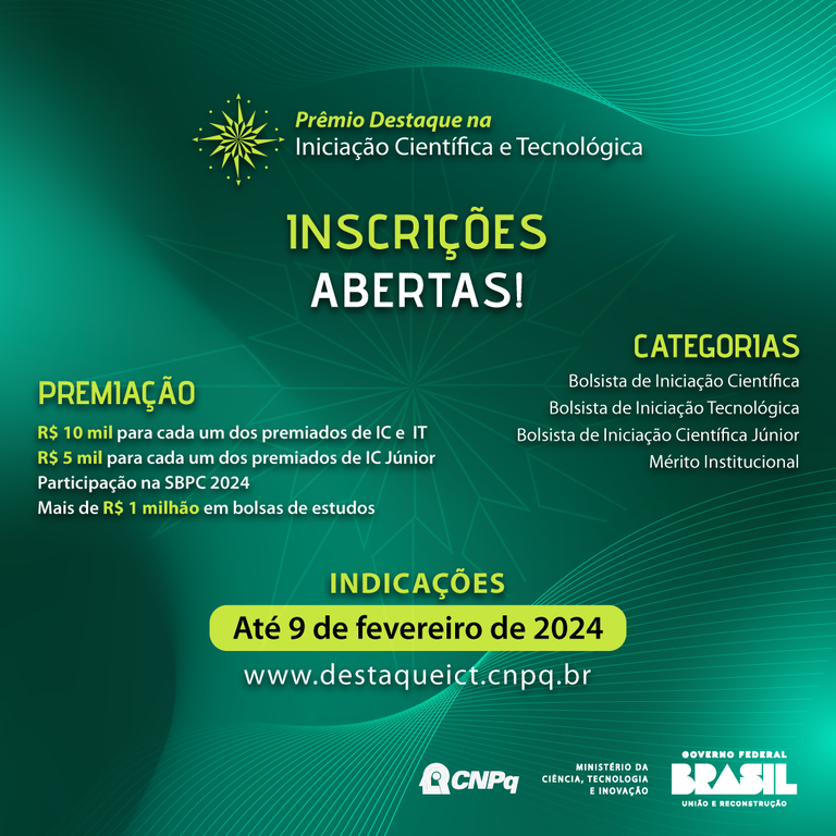 Prêmio Destaque na Iniciação Científica