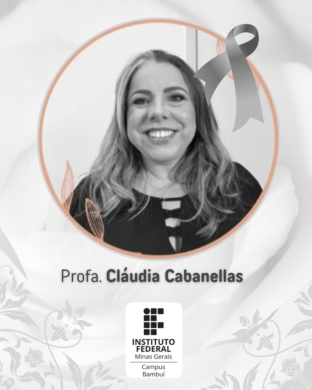 É com profundo pesar que recebemos a notícia do falecimento de Cláudia Cabanellas. 1